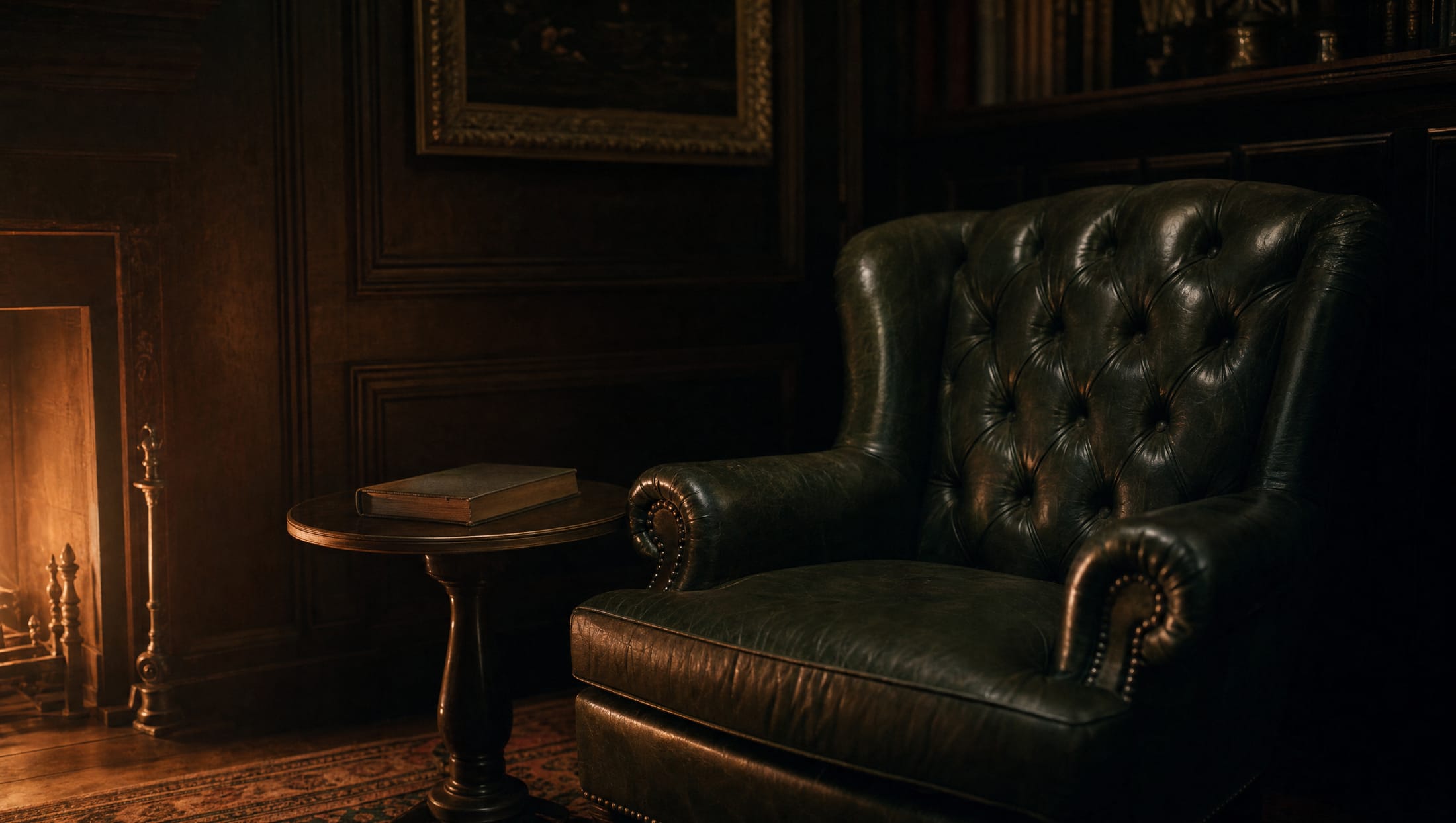 A study kept by firelight